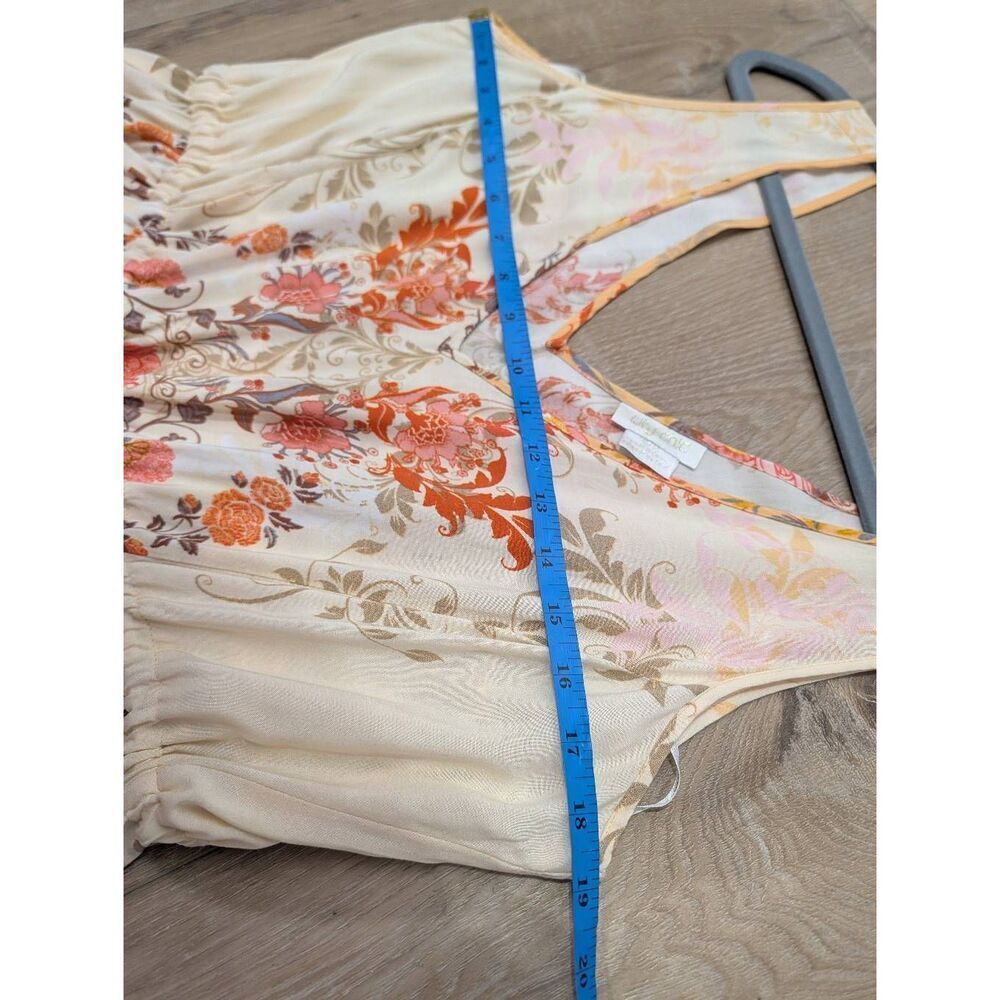 City Chic XL Boho Hi Lo Maxi Dress Festival Cottagecore Prairie Floral V Neck - Picture 6 of 15